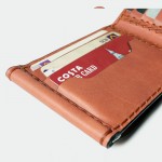 Z. Wallet Saddle Saddle Tan Money Clip Bi-fold V3.1 Handmade กระเป๋าสตางค์สำหรับผู้ชาย